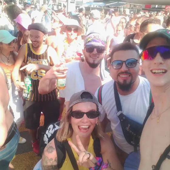 Selfie di gruppo alla parata