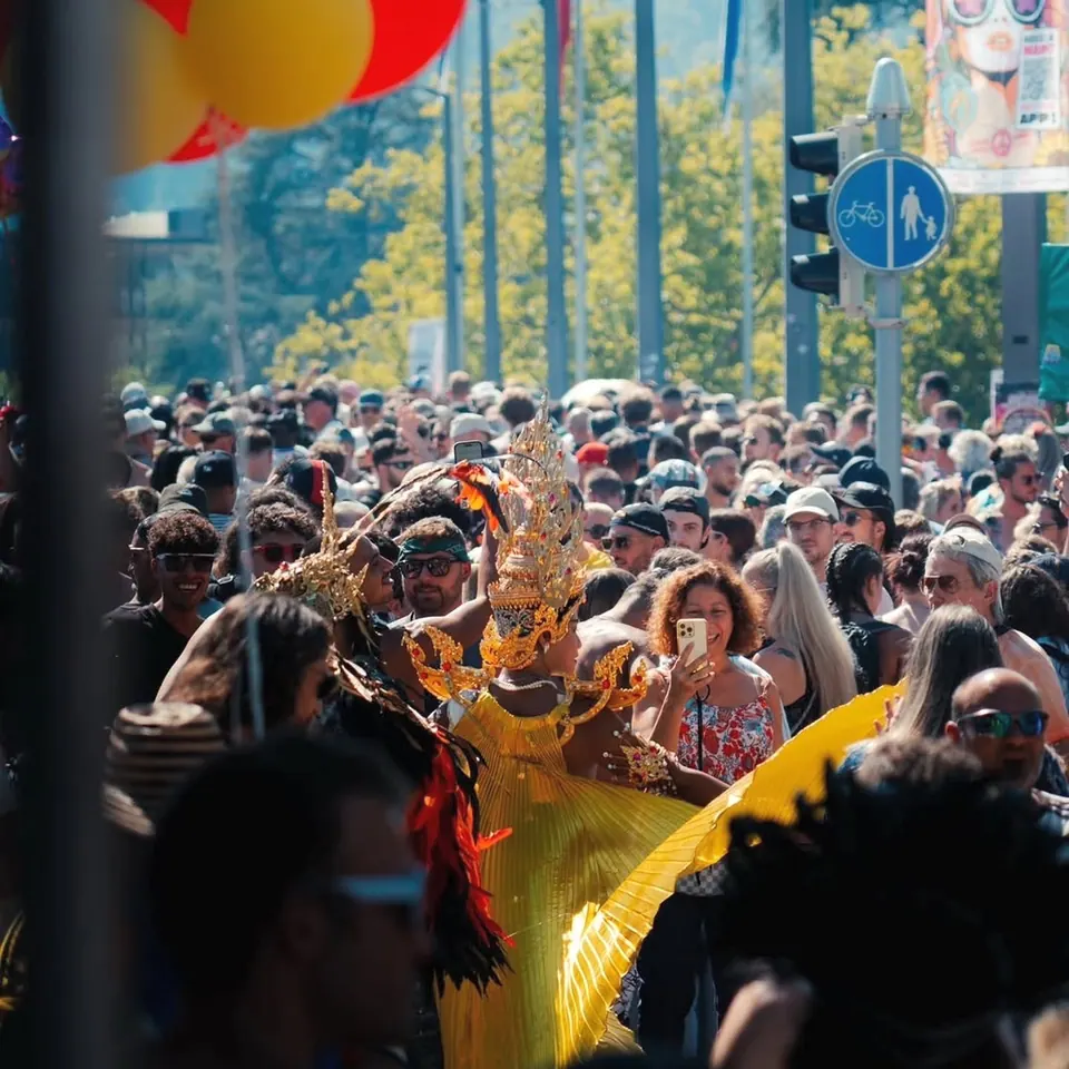 La folla alla Street Parade